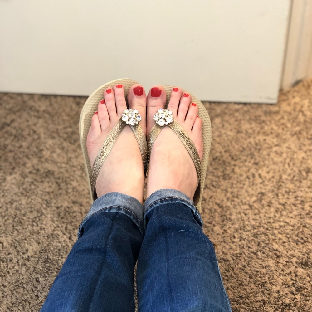 Havaianas jeweled sandals
